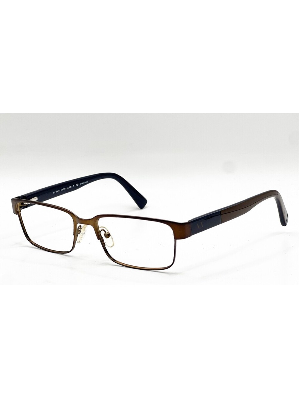 Armani Exchange Ax 1017 6069 Satin Brown Authentic Eyeglasses 54-17-140